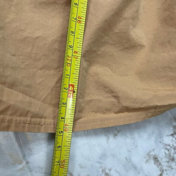 Madewell Tan Button-Back Tiered Midi Dress Size 12 Earthen Sand AO282 - Picture 13 of 16